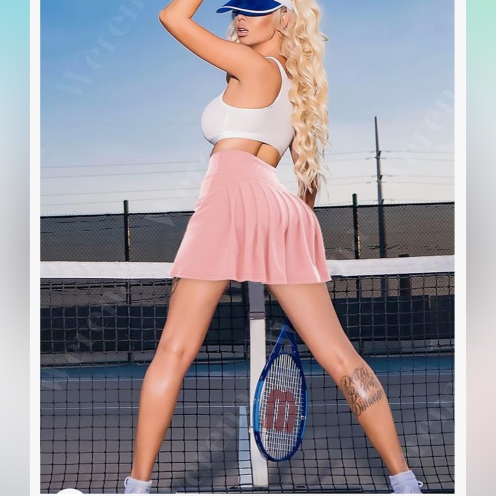 NWT Werena Pink Tennis Skirt